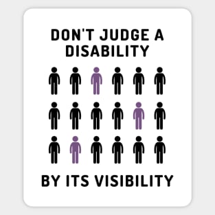 Disability Visability Black Text Sticker